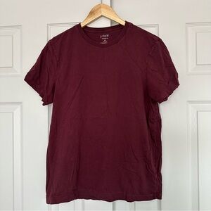 J. Crew Men's Burgundy T-Shirt